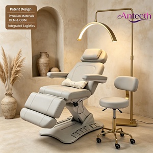 Camilla Facial Eléctrica con Respaldo Ajustable de 4 Motores para Tratamientos Estéticos, Masajes y Extensiones de Pestañas - Product Image 4