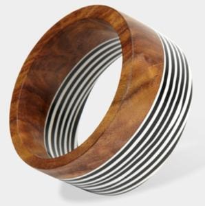 Brazaletes de Madera Maciza Ligeros e Impermeables, Joyería Artesanal, Brazalete Tradicional de Moda para Mujer, Colores Personalizados, Logotipo para Negocios - Product Image 3