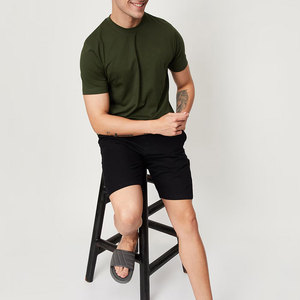 El producto más exigente Camiseta ligera para hombre Nueva llegada Camiseta de algodón puro de color sólido para hombre - Product Image 4