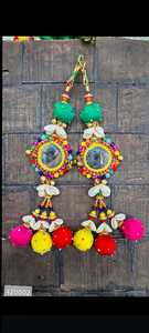 จี้ตกแต่งกระเป๋าหิน2025พวงกุญแจพู่ปอมปอมปอมสำหรับนำโชคกระเป๋าและชุดส่าหรี - Product Image 4