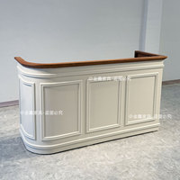 Comptoir de réception commercial moderne en bois MDF Yicheng Beauty pour bureau et salon de beauté - Vente en gros