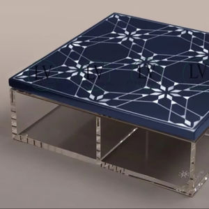 Caja de fecha y dulce acrílica de tamaño personalizado de primera calidad con madera maciza y tapa de nácar hecha a mano Ramadán Mubarak y regalo Eid - Product Image 1