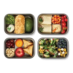 Porte-sandwich en acier Black+Blum, boîtes à lunch écologiques avec gadgets pratiques - Product Image 3