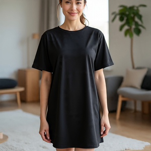 T-shirts surdimensionnés T-shirt à manches courtes respirant à épaules tombantes T-shirt d'été pour femmes T-shirt pour femmes - Product Image 3