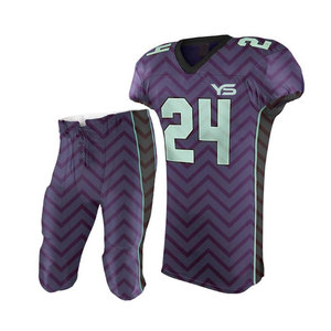 Unisex High Quality Breathable American <b>Football</b> Uniform Set Custom Design Sports Suit Men Plain Number Sublimation - Product Image 4