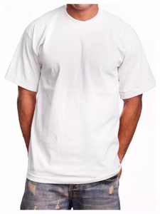 T-shirt d'été surdimensionné personnalisé à col rond pour hommes, top vente, tissu tissé à manches courtes de couleur unie - Product Image 4