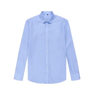 Người Đàn Ông Của Tinh Khiết 100% Cotton Oxford Áo Sơ Mi Dài Tay Mùa Xuân Mùa Thu Đa Năng Rắn Màu Poplin Vải Dệt Kinh Doanh Phong Cách Giản Dị - Product Image 6