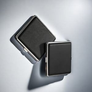 Classic Black Metal <b>Box</b> Accessories Container Pocket Paper <b>Rolling</b> Case - Product Image 2