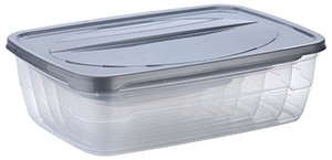 Plastic Eco-Friendly Detachable Design <b>Storage</b> Box Organizer Tank Multilayer Fridge Bin <b>Rectangular</b> Kitchen Food <b>Storage</b> 3-Piece - Product Image 2