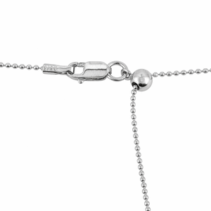 Collar de Cadena de Bolas Ajustable de Plata de Ley 925 con Cierre de Langosta, Estilo Bohemio Cristiano para Mujer, Cadena para Uso Diario - Product Image 2