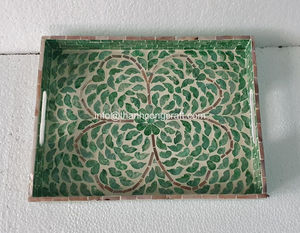 Bandejas para servir de nácar, bandeja de nácar, decoración para el hogar, venta al por mayor, incrustaciones de nácar, hecho a mano moderno en Vietnam - Product Image 3