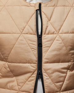 Wholesale Sleeveless Quilted Customized Casual Winter Men's High Quality Custom Made O-Neck Zipper Puffer <b>Vest</b> Polyester - Product Image 6