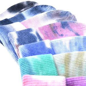 2025 Customized New Fashion Female Soft Tie Dye Beanies <b>Winter</b> Cashmere Knitted Beanie Digital Women's <b>Winter</b> <b>Accessories</b> - Product Image 4