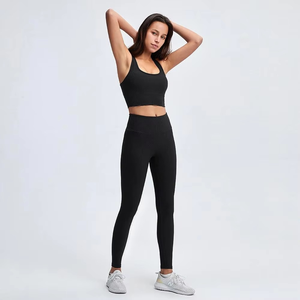 Ropa Deportiva para Mujer, Conjuntos de Yoga para Gimnasio, Fitness y Entrenamiento, Transpirables, a Cuadros, de 2 Piezas, Ropa Deportiva Elástica Premium para Mujer - Product Image 6