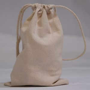 Eco-Friendly 100% Cotton Drawstring Pouch Custom Logo Elegant Soft <b>Storage</b> Dust Bag Reusable Fashionable <b>Handbag</b> Portable <b>for</b> - Product Image 1