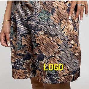 2025 venta al por mayor de pantalones cortos de malla de camuflaje con estampado de árbol verdadero para hombres con logotipo personalizado para hombres envío DDP - Product Image 1