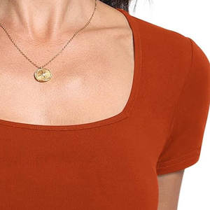 Offre Spéciale d'été-Top court décontracté extensible et respirant-T-shirts pour femmes-Top court confortable en nylon pour femmes - Product Image 2