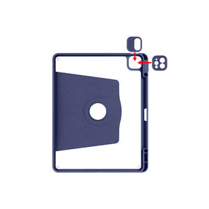 Étui pour iPad Air 13 SAFA Thermal Series Netzy avec support rotatif et emplacement pour stylet - Housse folio en PU premium vert foncé - Product Image 4