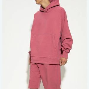 Sudadera con capucha de Jersey de algodón con estampado de logotipo de gran tamaño rosa viejo de talla grande OEM sudaderas con capucha personalizadas pulóver sudaderas con capucha de gran tamaño 2017 - Product Image 1