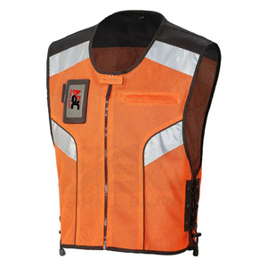 Chaleco de seguridad de motorista con múltiples bolsillos y cremallera para hombre, chaqueta de trabajo de verano con diseño y tamaño personalizados. - Product Image 1