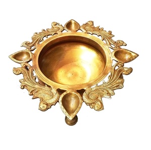 Urli martillado de hierro redondo de diseño contemporáneo con hojas para decoración del hogar Decoración de mesa para fiestas con gran oferta al mejor precio - Product Image 2