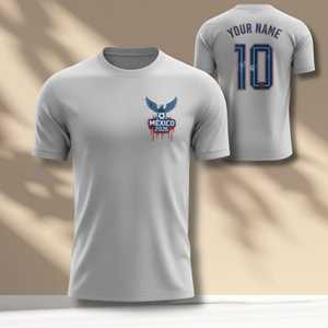 Maglia Unisex per Tifosi di Calcio Mondiali Messico 2026, T-Shirt Promozionale con Grafica Aquila Verde - Product Image 1