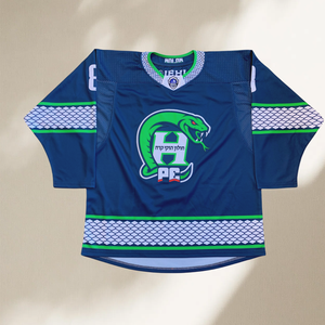 เสื้อกีฬาฮ็อกกี้น้ำแข็งสำหรับผู้ชายชุดทีมธรรมดาชุดเสื้อทีมฮ็อกกี้น้ำแข็งตาข่ายแบบย้อนกลับได้ทำในปากีสถาน - Product Image 5