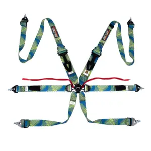 Harnais de course à 6 points SPORT PLUS 4 FIA 8853-2016, ceinture de sécurité de course ultra-fine en polyester avec logo personnalisé, service OEM/ODM - Product Image 1