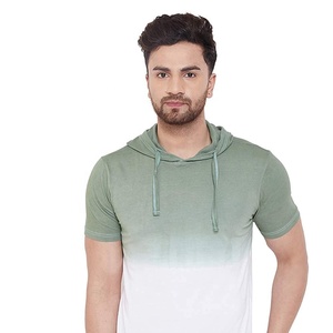 Vente en gros T-Shirt en coton doux et léger pour hommes 100% Tissu tricoté Vêtements décontractés unis avec motif imprimé - Product Image 3