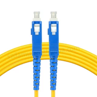 Câble de raccordement à fibre optique SC UPC APC PVC 2.0mm 3.0mm Câbles de communication à fibre optique monomode jaune