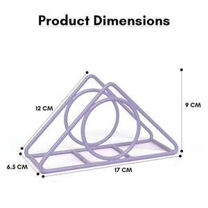 ที่ใส่กระดาษทิชชู่จัดระเบียบโต๊ะโลหะมีดีไซน์ไม่ซ้ำใครและมีสไตล์สำหรับใช้ในบ้านโรงแรมและร้านอาหาร - Product Image 6