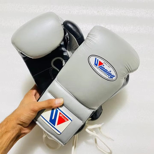 ถุงมือชกมวยหนังสำหรับฝึกซ้อมและแข่งขันอุปกรณ์ชกมวยผลิตจากโรงงาน - Product Image 1