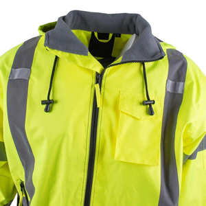 Veste de travail d'hiver à capuche en gros, imperméable, respirante, logo frontal, légère et confortable, unisexe, coupe régulière - Product Image 3