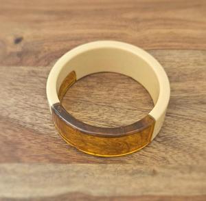 กำไลข้อมือแฟชั่น BA2001รูปทรงกระดองเต่าอะคริลิคแบบไม่สม่ำเสมอเป็นมิตรต่อสิ่งแวดล้อมสำหรับงานแต่งงาน - Product Image 2