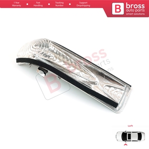 BSP908-1 Side Door Wing Mirror Indicator Lamp White Lens Left 71765449 95511536 1428578 for Doblo 2 Combo <b>D</b> - Product Image 2