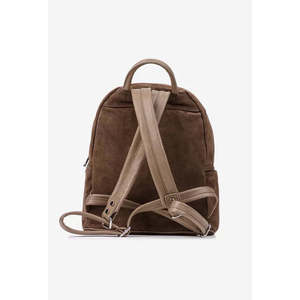 Soft <b>Backpack</b> in Genuine Suede Leather - Made in Italy - Art. 25391 - Product Image 4