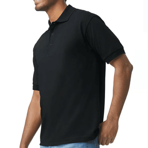Vente en gros de polos brodés personnalisés 100% coton T-shirts unis polo vierge pour hommes avec décoration à boutons manches courtes taille XL - Product Image 2