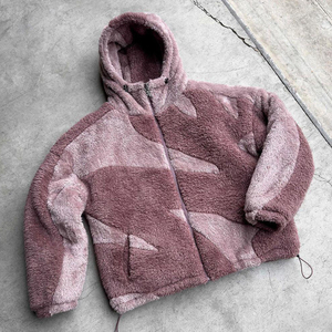 OEM Custom Design Blank Wholesale Sherpa Wool <b>Jacket</b> With Fleece Zip up <b>Jacket</b> Custom Sherpa Fleece <b>Jacket</b> <b>Men</b> - Product Image 3