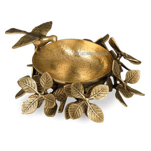 Cuenco para servir comida decorativo de gran tamaño con acabado antiguo en forma rústica de Metal de diseño Vintage, cuenco japonés - Product Image 3