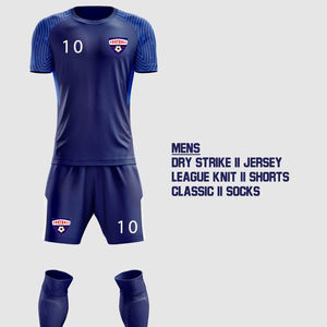 Maillots de football de haute qualité à sublimation complète, uniformes de club personnalisés, kits d'équipes de football, 100% polyester, respirant et léger - Product Image 2