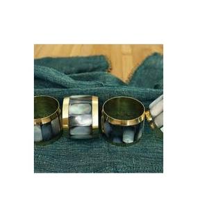 Top Quality Mop Napkin Rings <b>Cloth</b> Holder for Home Hotel <b>Table</b> Decor Mother Of Pearl Napkin Ring Holder Used Hottest Sale - Product Image 2