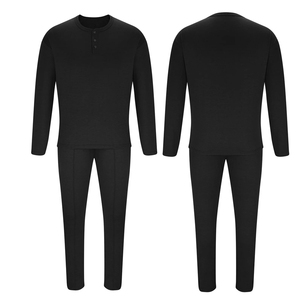 Logo personnalisé survêtement tissu polaire de coton vêtements de sport surdimensionnés style uni ensemble de survêtements vierges pour hommes - Product Image 3