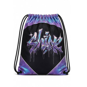 Sac à dos de sport unisexe léger et durable en polyester écologique avec cordon de serrage, collection BIG TEN APPAREL - Product Image 5