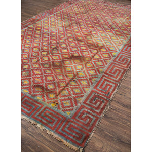 Alfombras Clásicas Nayaab de Algodón Azul, Diseño Geométrico a Rayas Rectangulares y Trenzadas en 3D para la Entrada y Sala de Estar del Hogar - Modelo Patd-81 - Product Image 2