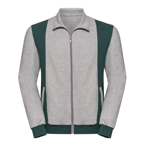 ชุดวอร์มผู้ชายแบบระบายอากาศได้ ชุดออกกำลังกาย เสื้อแจ็คเก็ตและกางเกงขายาวสำหรับฝึกซ้อม ฟิตเนส เล่นกีฬา ชุดวิ่งจ๊อกกิ้ง - Product Image 4