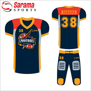 ชุดทีมฟุตบอลอเมริกันเยาวชนเสื้อเจอร์ซีย์อเมริกันผลิตตามสั่ง - Product Image 1