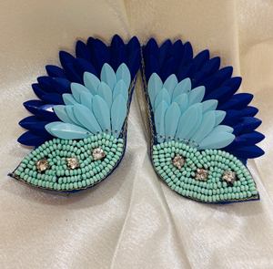 Made In India <b>Red</b> And White Custom Multi-Beaded <b>Earrings</b> Women Festive Party Jewelry At Best Price Beaded <b>Earrings</b> - Product Image 5