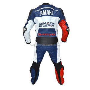 Traje de Carreras de Cuero Esencial para Motociclistas y Pilotos de Automovilismo, Cortavientos, Transpirable, Tallas Grandes para Adultos, Mono Personalizado con Estampado para Invierno - Product Image 4