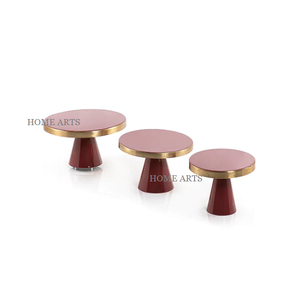 <b>Set</b> of 3 different sizes <b>cake</b> dessert <b>stands</b> trending design iron round shape dessert dates <b>stands</b> by home arts - Product Image 4