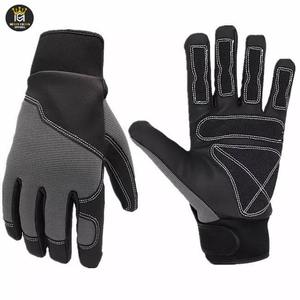 Gants en cuir de mécanicien résistants aux coupures anti-ampère élevé équipement de sécurité pour les champs pétroliers pour l'extraction de gaz TPR gants de travail résistants aux chocs - Product Image 1